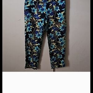 Merona Pants - Black and Blue Floral